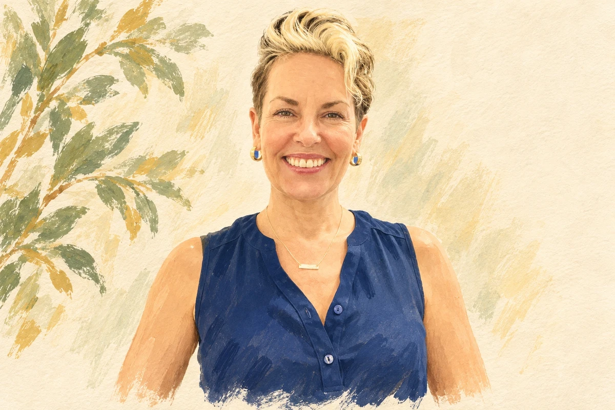 Painted portrait of Joy Ripplinger